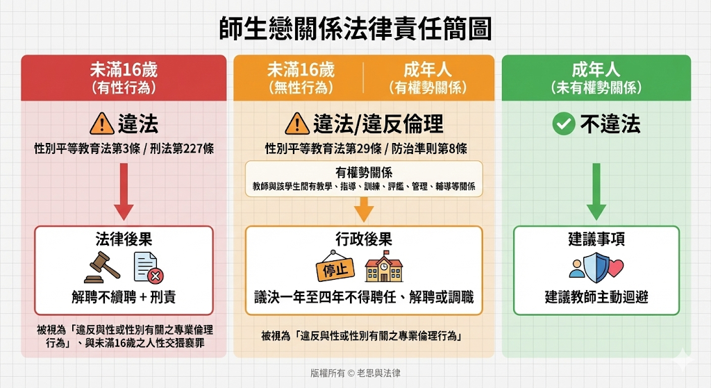 師生戀關係法律責任簡圖