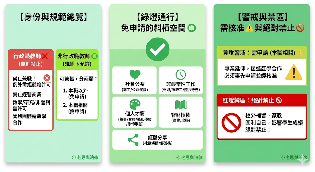 教師兼職狀態分析圖表