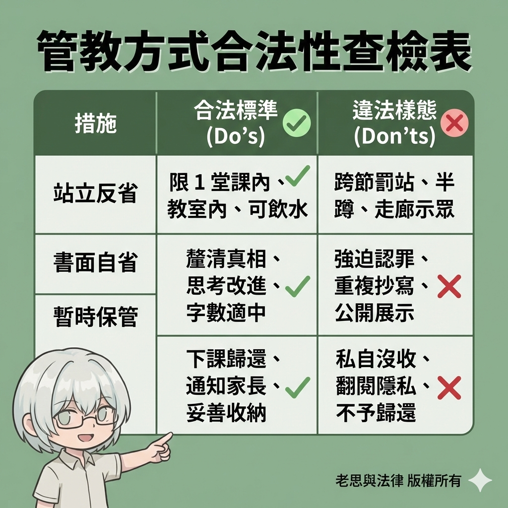 管教方式合法性查驗表
