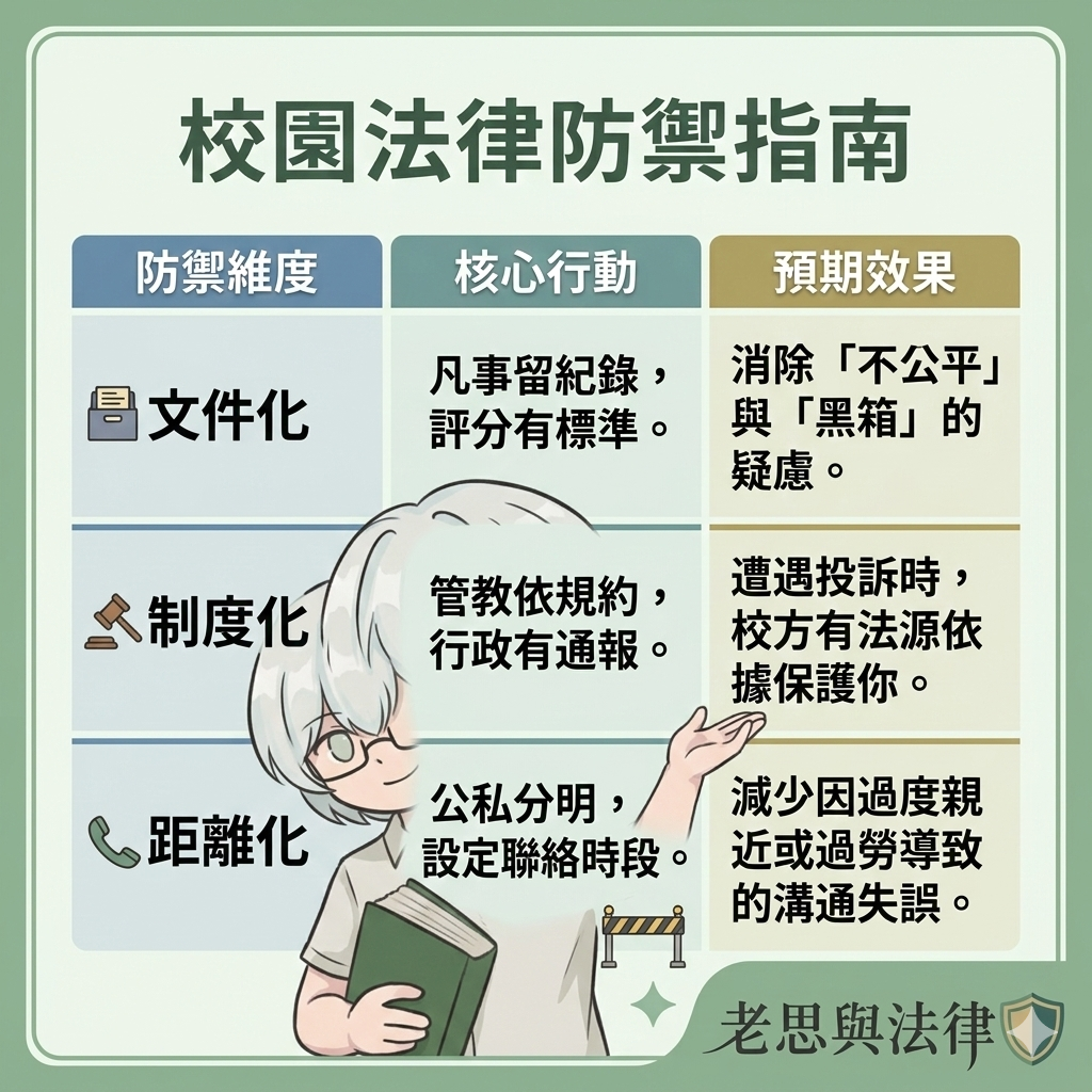 老思與法律校園防禦指南