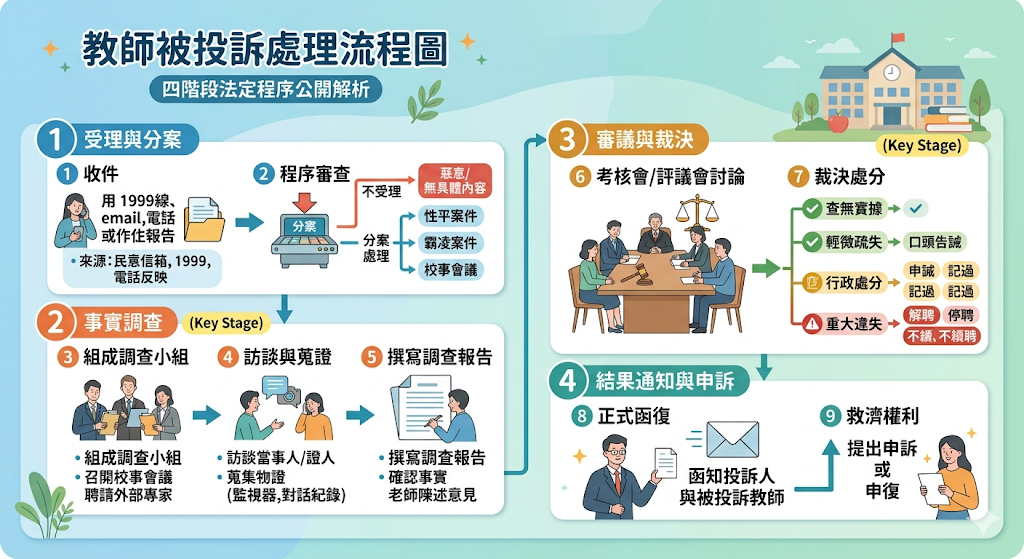 教師被投訴處理流程圖